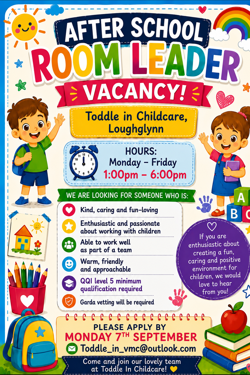 Toddle In Afterschool Job